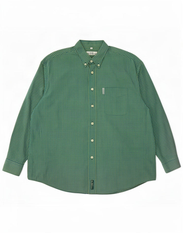 Camicia da uomo Ben Sherman 4XL verde a quadretti
