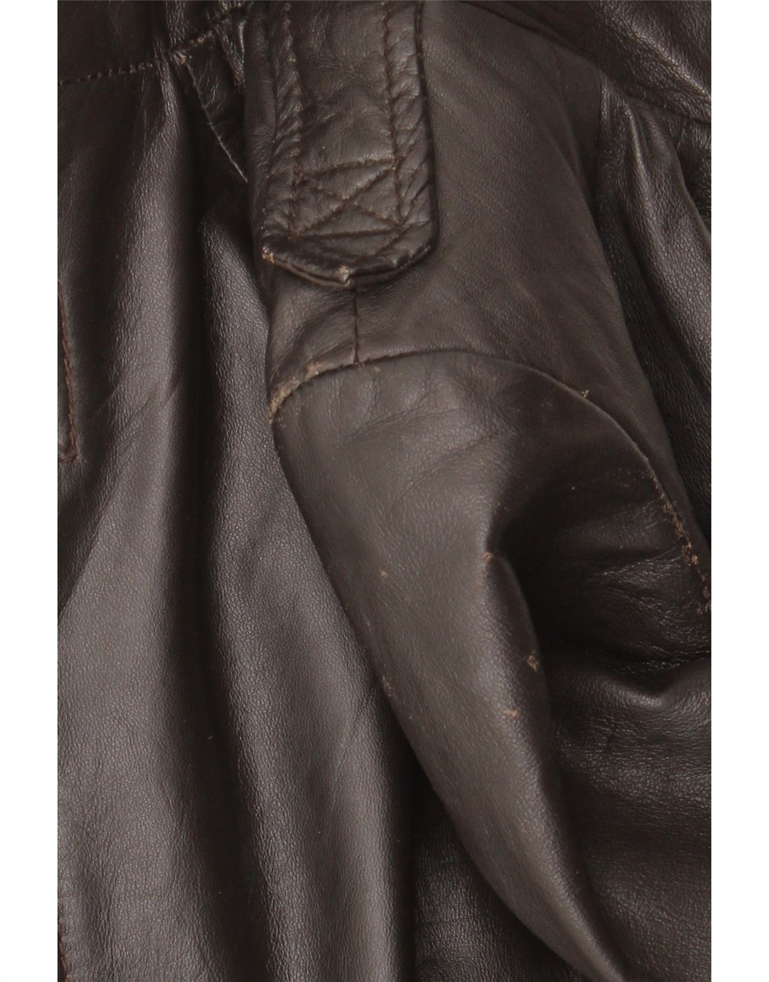 Giacca in pelle da donna Zara UK 10 piccola in pelle marrone