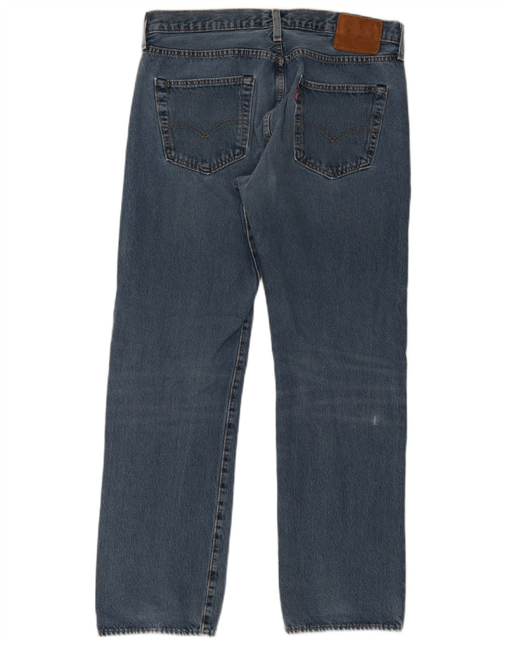 Jeans dritti da uomo Levi's W34 L30 in cotone blu