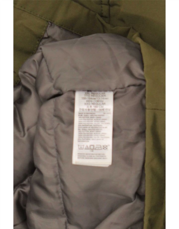 Giacca Parka con cappuccio da bambino Gap 13-14 anni Poliestere kaki