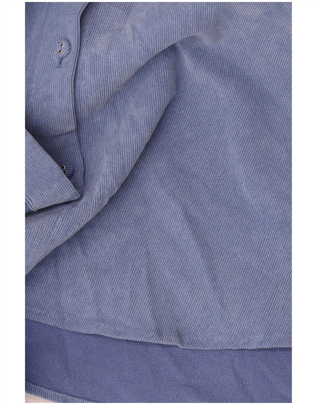 Camicia da donna oversize in velluto a coste Zara UK 16 grande poliestere blu
