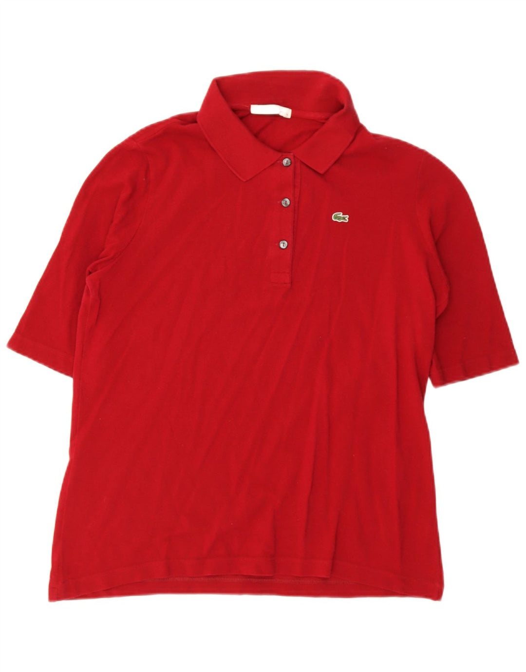 Polo da donna Lacoste taglia 46 XL in cotone rosso