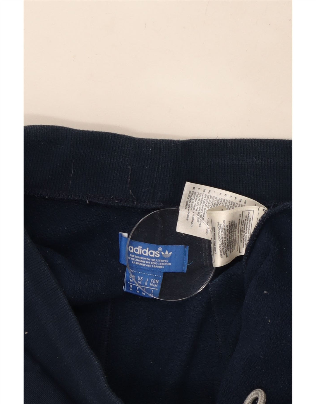 Pantaloni da tuta con grafica ADIDAS da uomo Joggers medio cotone blu navy