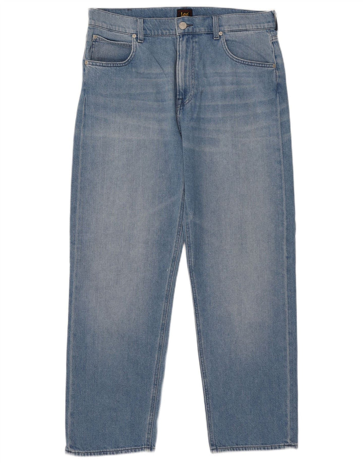 Jeans dritti da donna Lee W34 L29 cotone blu