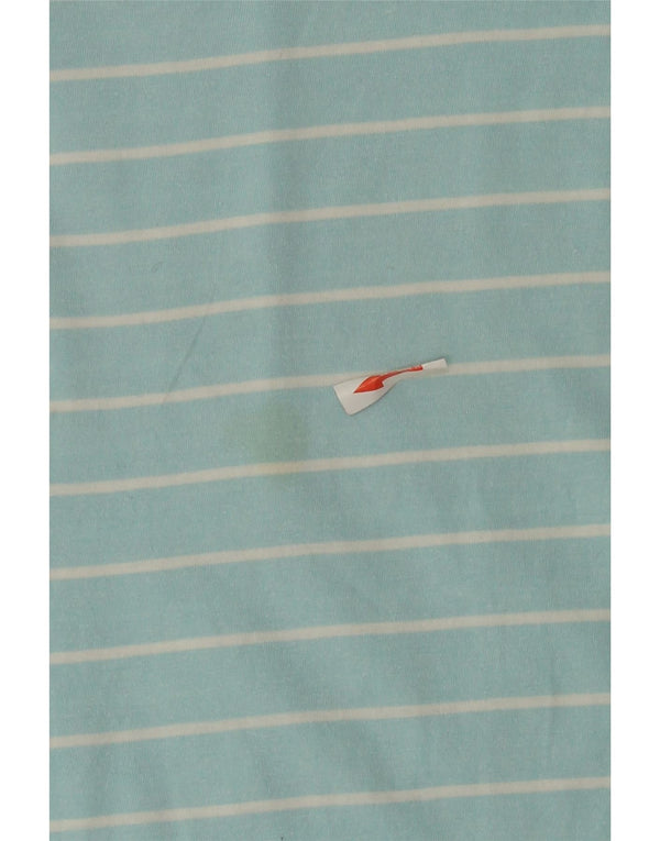 Patagonia Top da donna manica 3/4 UK 14 Cotone a righe blu medio