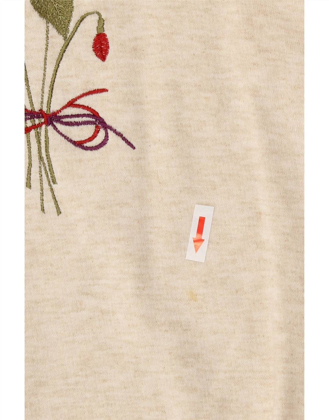 Felpa oversize da donna Oak Tree, maglione UK 10, piccolo beige floreale