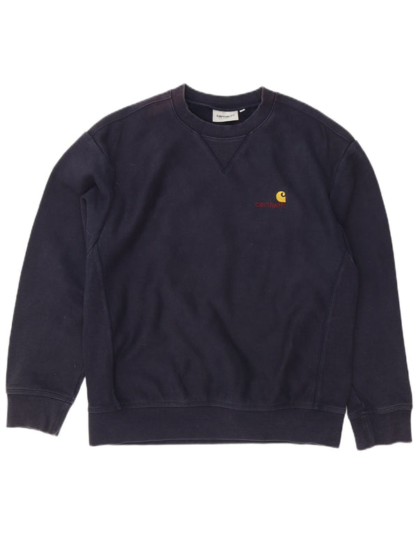 Felpa da uomo Carhartt Maglione medio in cotone blu navy