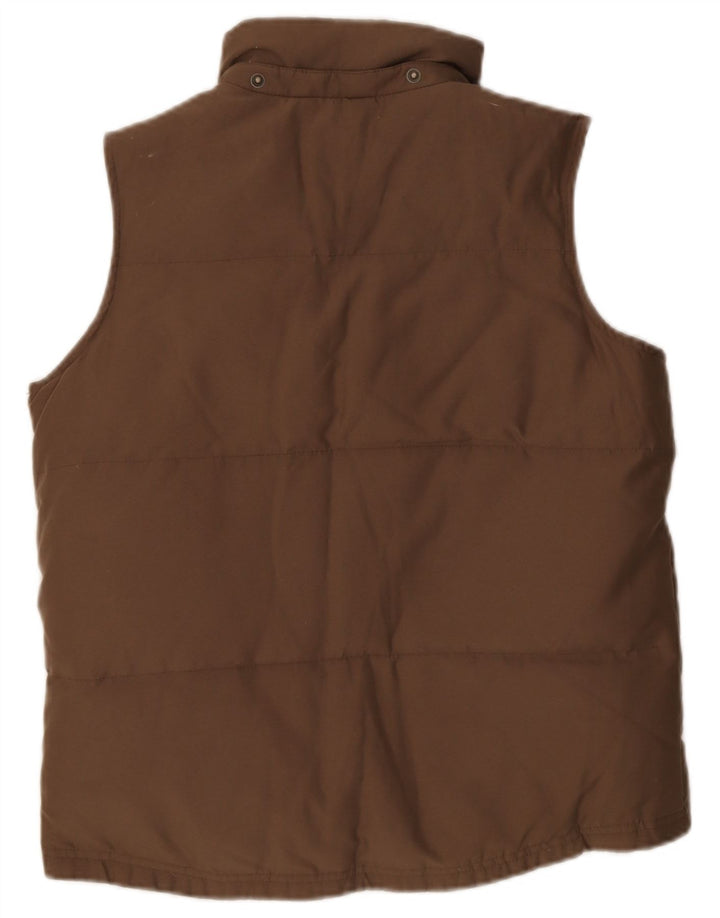Crew Clothing Gilet imbottito da donna UK 8 piccolo poliestere marrone