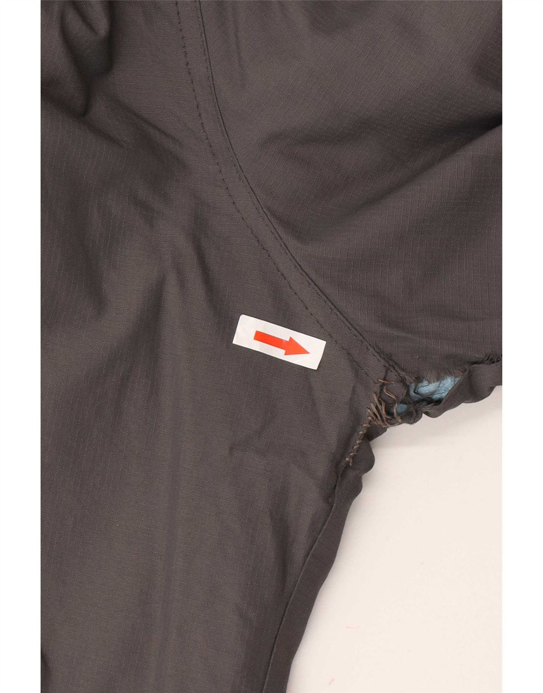 Giacca a vento con cappuccio da donna Superdry UK 14 Nylon grigio medio