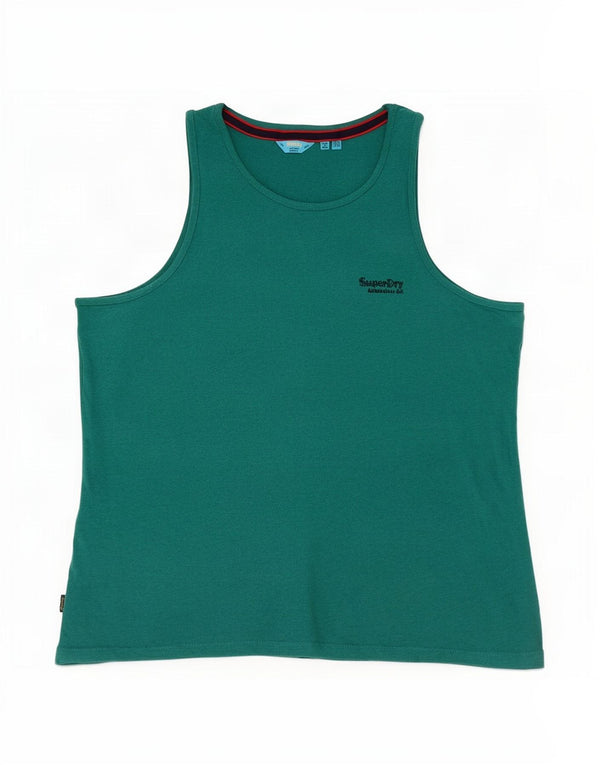 Canotta da donna Superdry UK 16 grande cotone verde