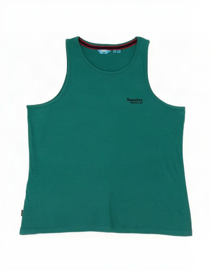 Canotta da donna Superdry UK 16 grande cotone verde