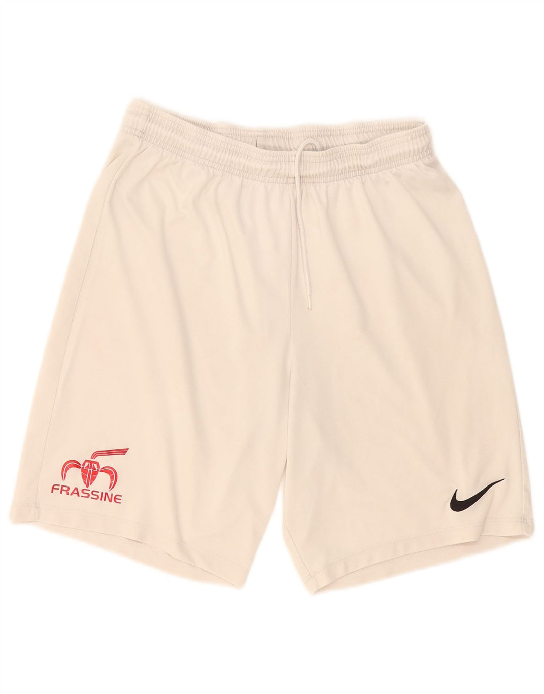 Pantaloncini sportivi Nike Dri Fit da uomo, grandi, in poliestere bianco