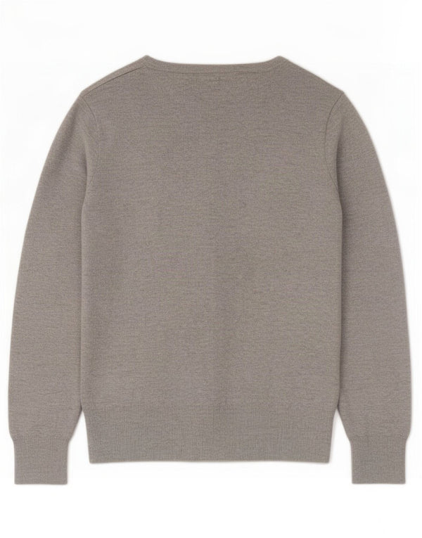 Maglione cardigan da donna Marks & Spencer UK 10 piccolo viscosa grigia