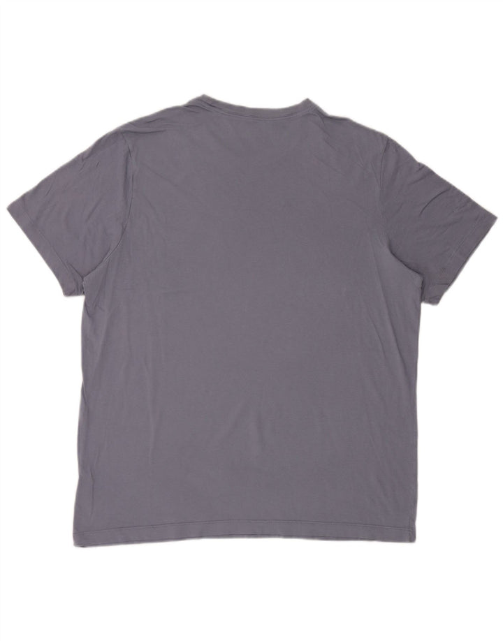 T-shirt grafica da uomo Nike Top XL in cotone blu