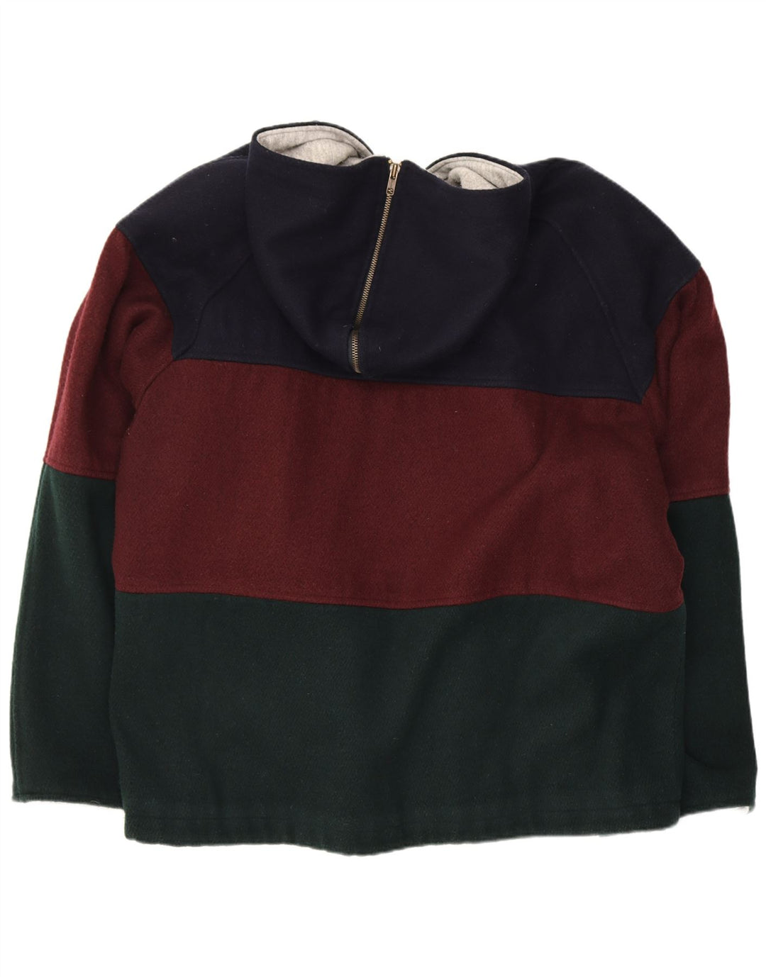 Giacca a vento vintage da uomo UK 38 Acrilico color block blu navy medio