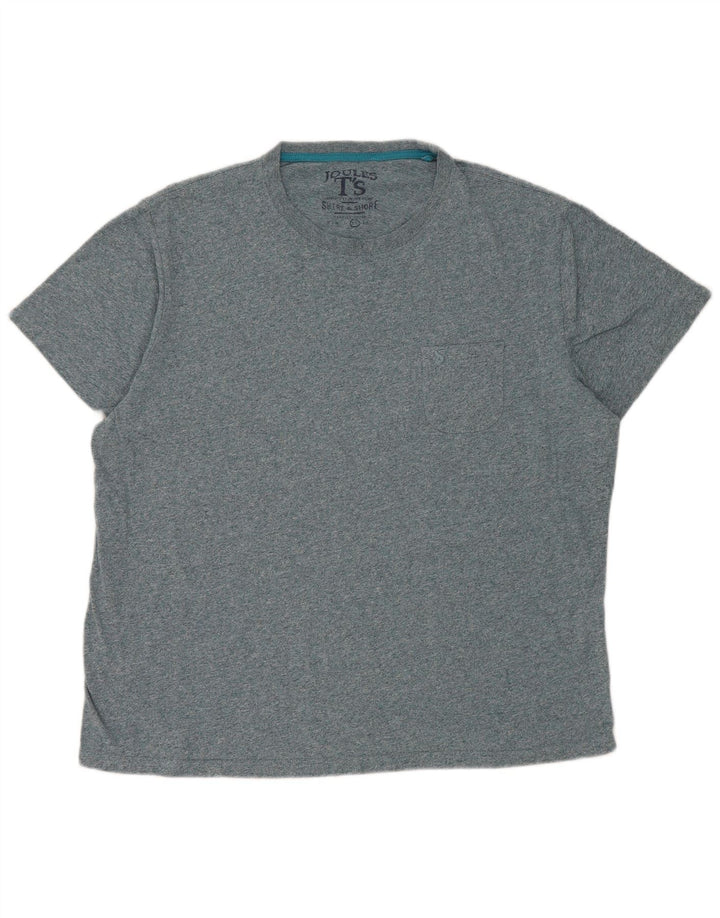 T-shirt da uomo Joules Top XL in cotone chiazzato blu