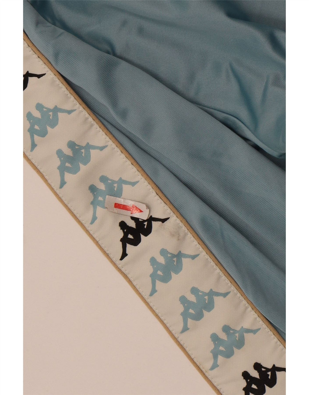 Giacca da tuta grafica da uomo Kappa in poliestere color block blu medio