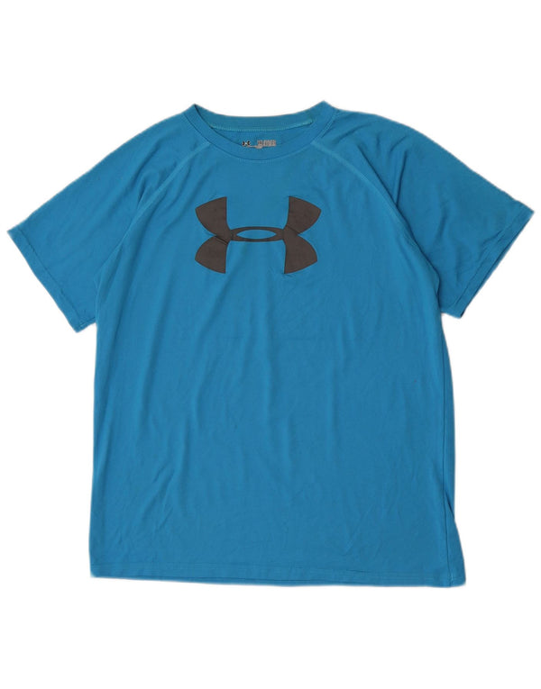 Maglietta grafica Under Armour per ragazzi Heat Gear 13-14 anni XL Blu
