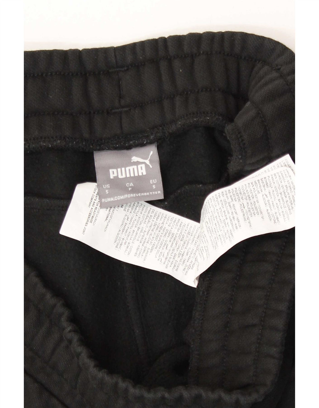 Pantaloni da tuta da uomo Puma Joggers piccoli in cotone nero