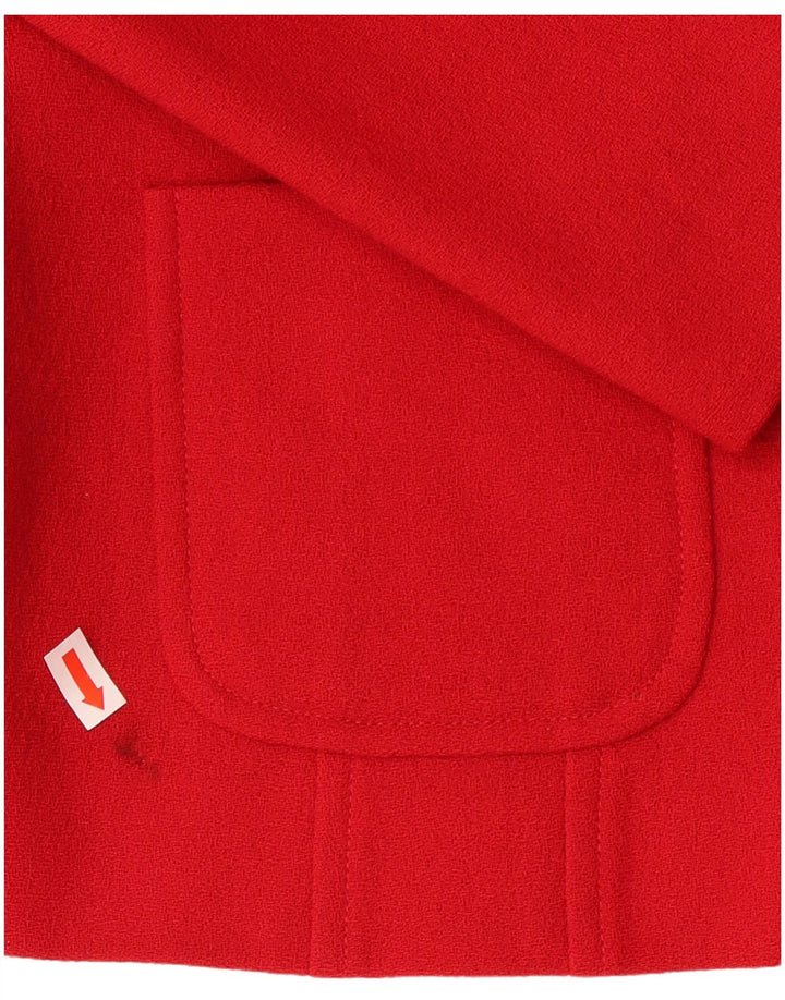 VINTAGE Womens 2 Button Blazer Jacket UK 12 Medium Red