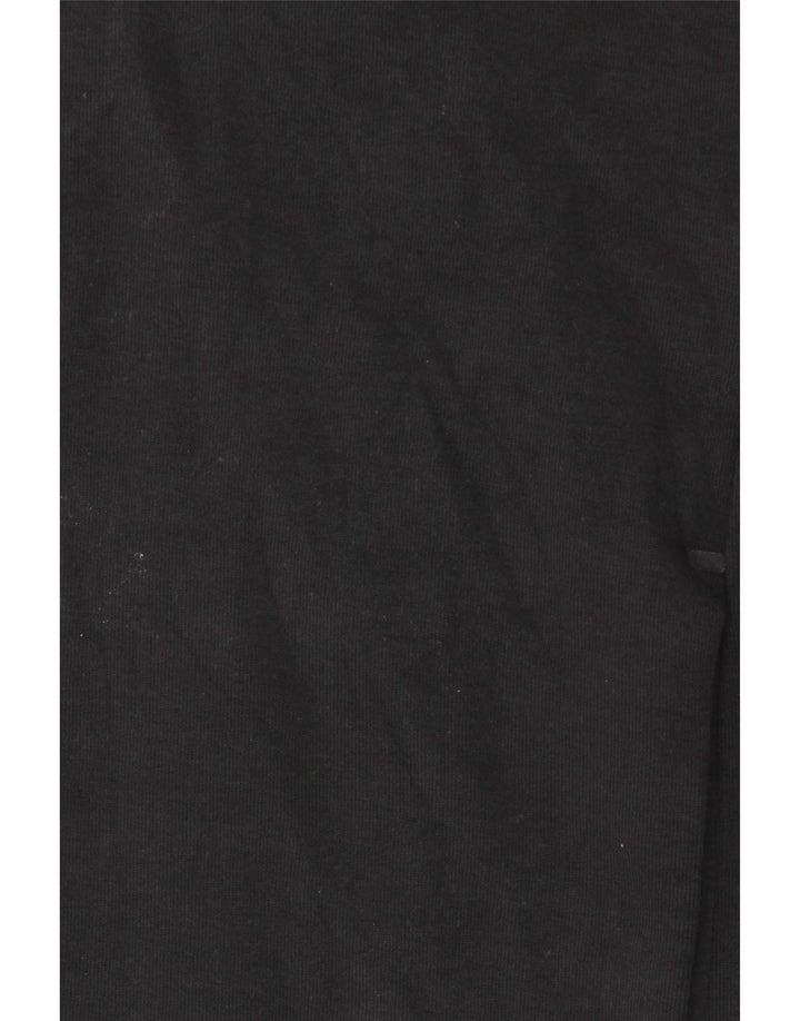 Felpa con cappuccio e zip Nike da uomo piccola in cotone nero