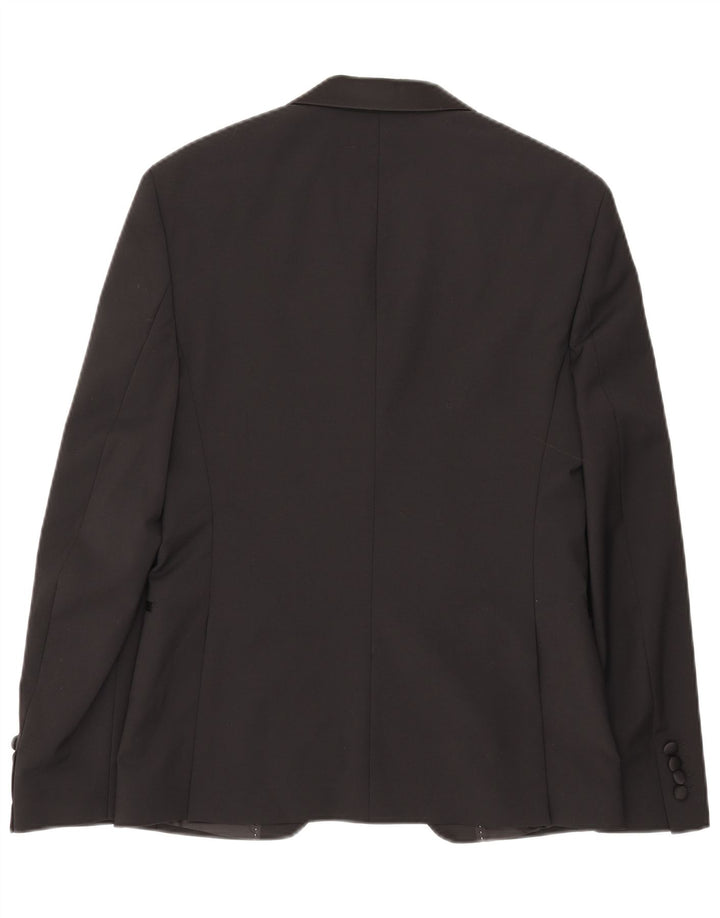 Giacca blazer da uomo a 1 bottone Zara EU 48 poliestere nero medio