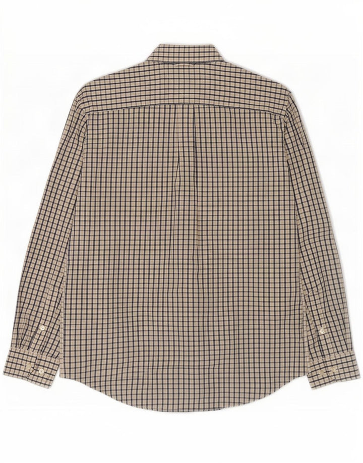 Camicia da uomo Tommy Hilfiger in cotone a quadretti beige medio