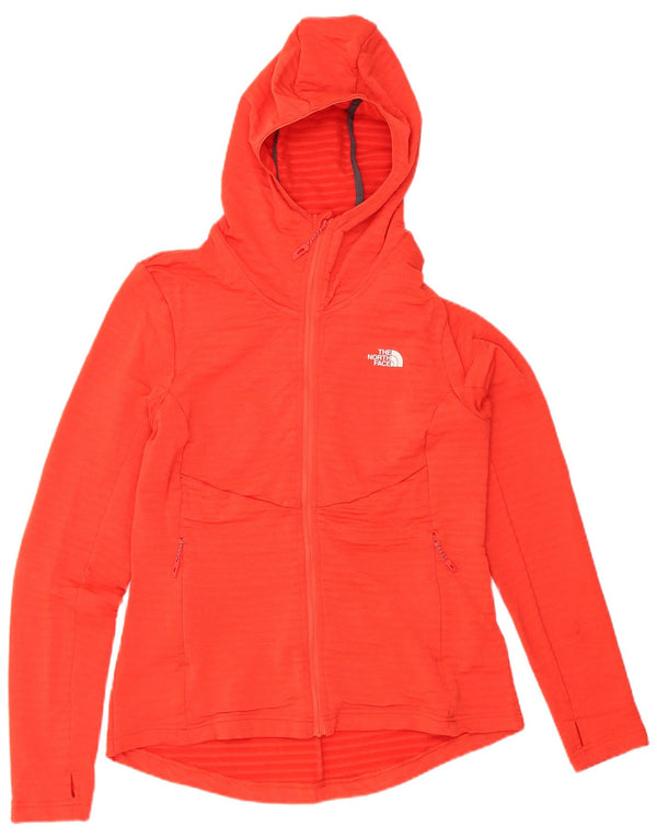 THE NORTH FACE Maglione con cappuccio e zip da donna UK 14 Gessato arancione medio