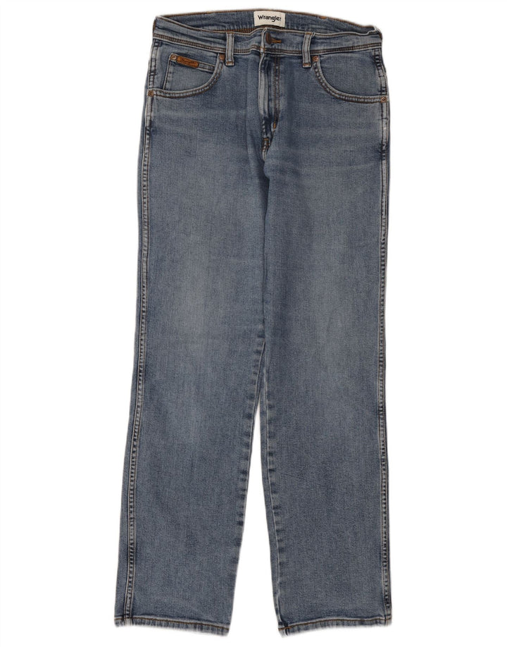 Jeans dritti da uomo Texas WRANGLER W31 L30 cotone blu