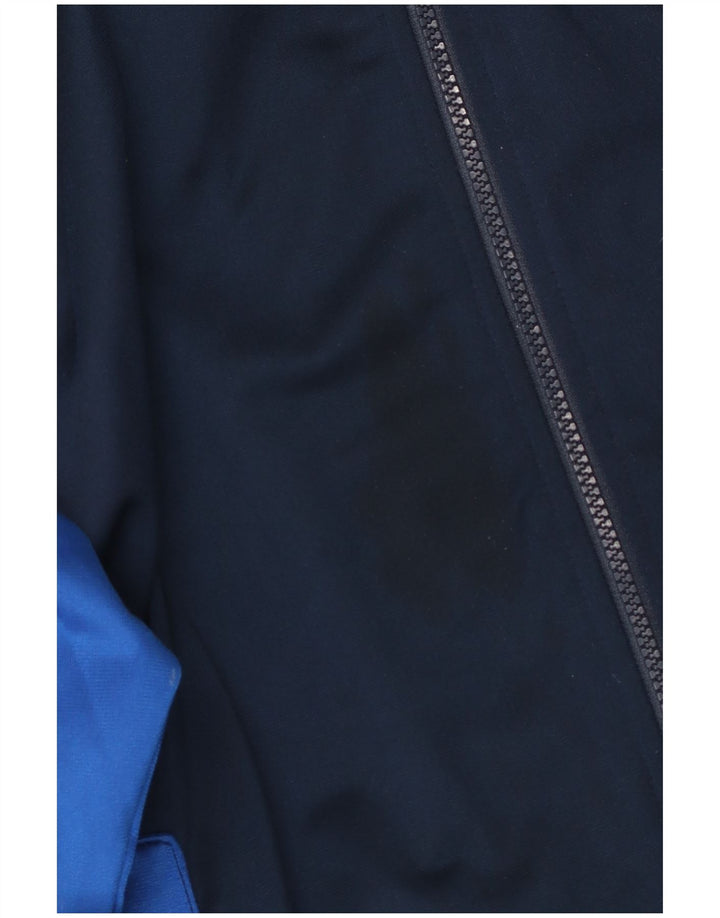 Giacca da tuta da uomo Lotto grande in poliestere color block blu navy