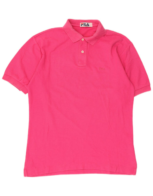 Polo Uomo Fila IT 48 Cotone Rosa Medio