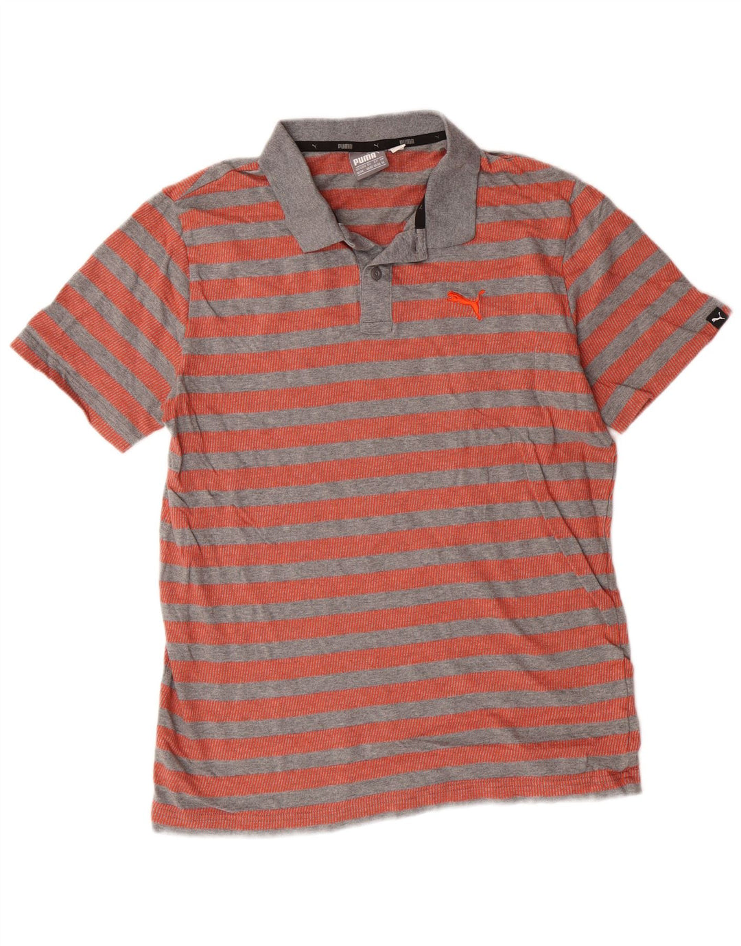 Polo PUMA da uomo in cotone a righe rosse medie