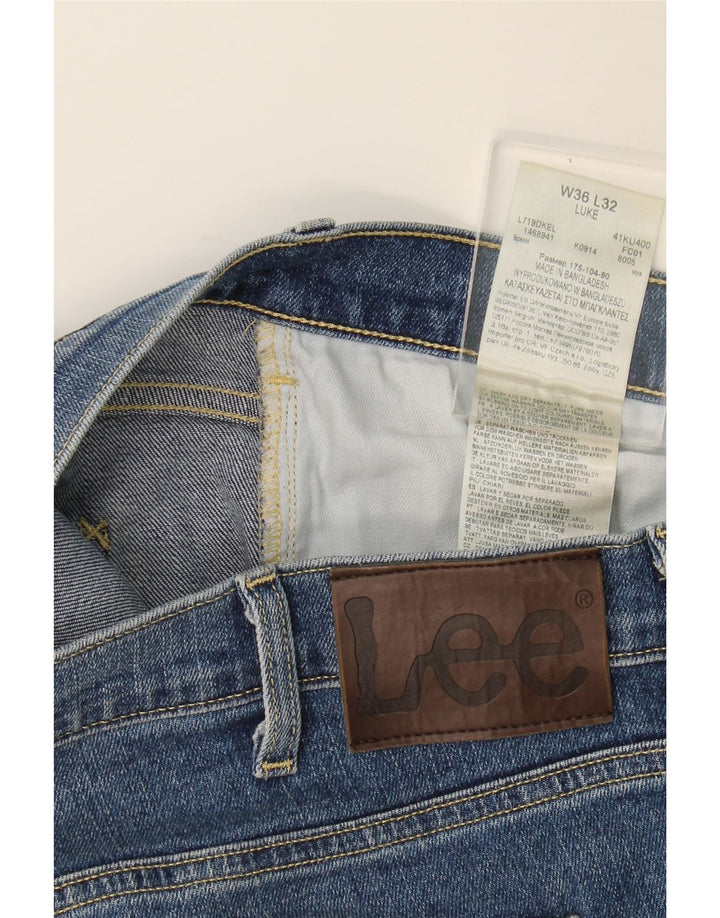 Jeans Lee Luke Slim da uomo W36 L32 in cotone blu