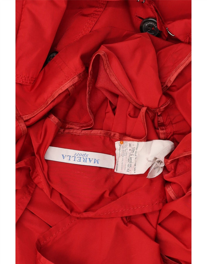 Trench da donna MARELLA UK 10 piccolo poliestere rosso