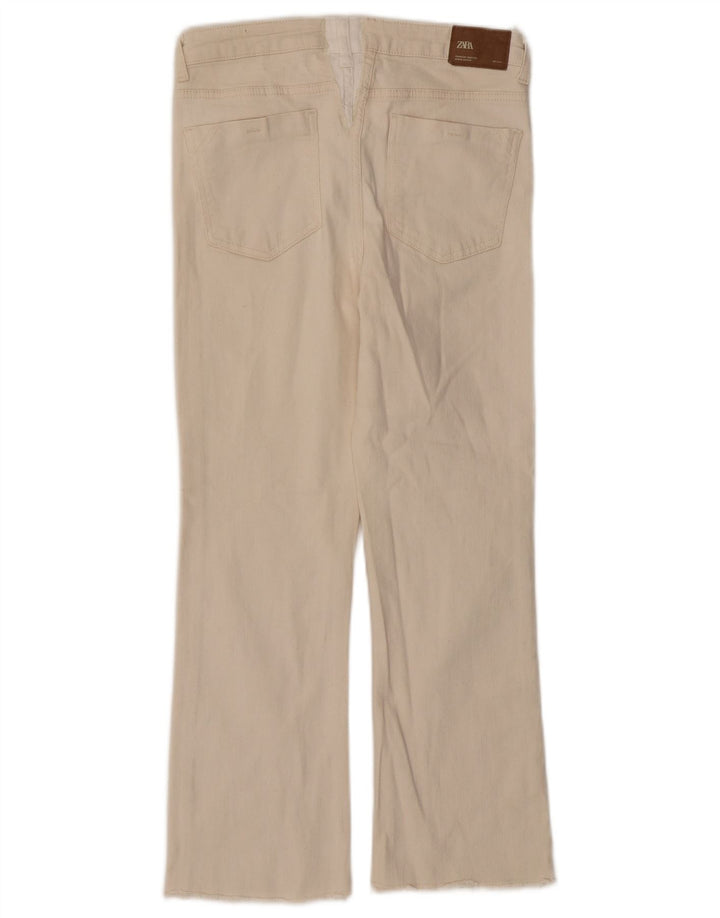 Jeans corti da donna Zara EU 40 medio W28 L25 Beige