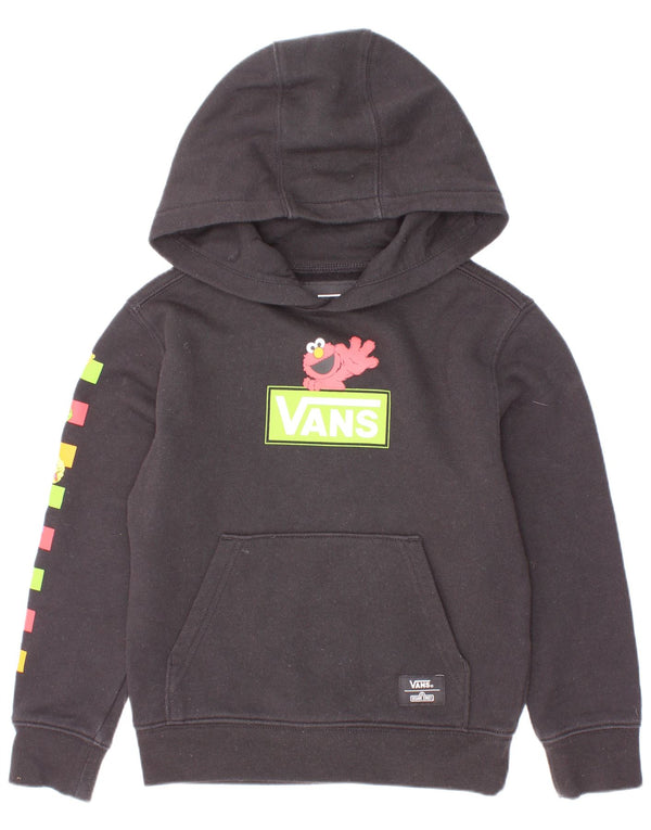 Felpa con cappuccio grafica da bambino Vans 2-3 anni in cotone geometrico nero