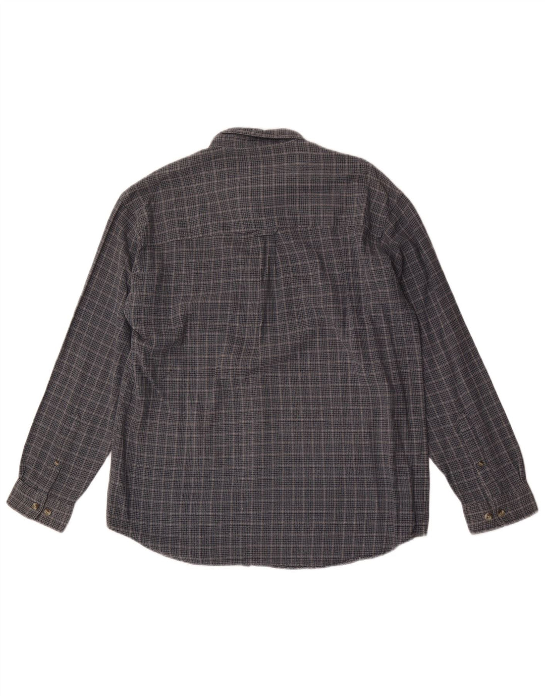 Camicia in flanella da uomo Columbia in cotone a quadri grandi blu