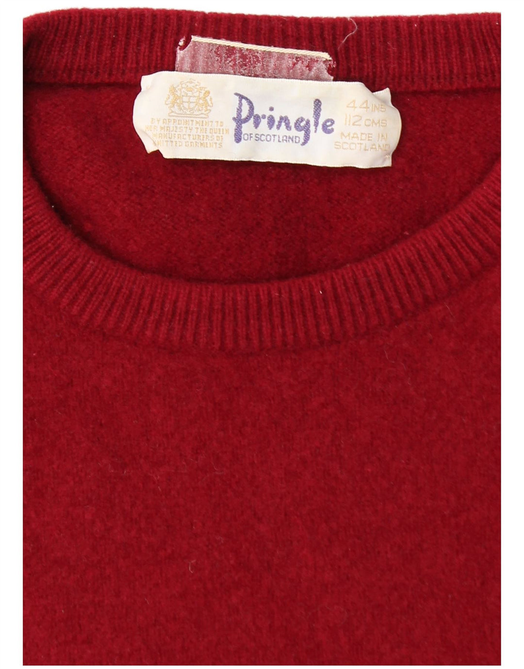 Maglione maglione girocollo da uomo Pringle IT 44 XS rosso