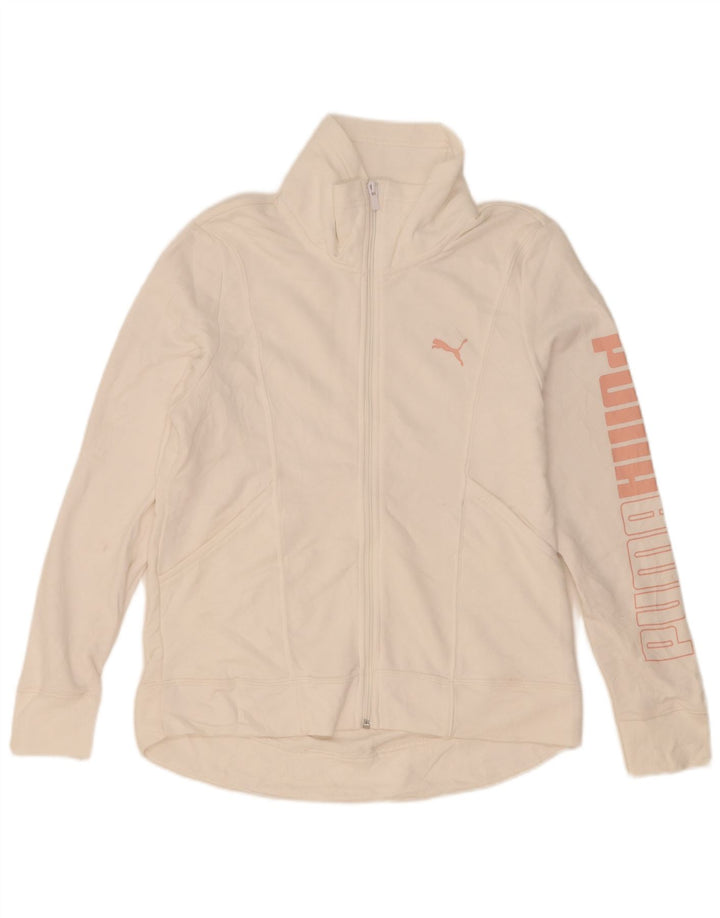 Giacca sportiva da donna con grafica Puma UK 14 Medium Bianca