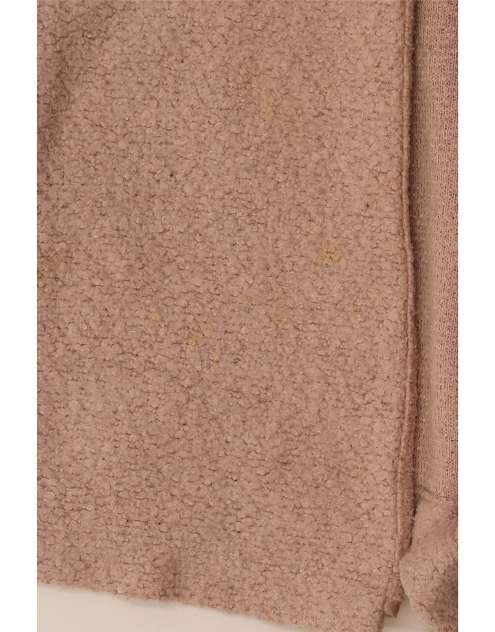Maglione cardigan aperto lungo da donna Marks & Spencer UK 12 Rosa medio