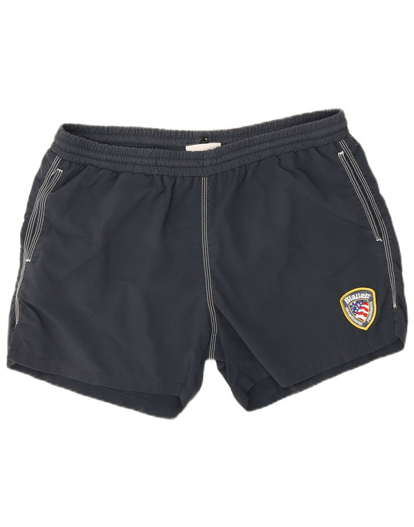 Pantaloncini da bagno da uomo Blauer grandi in nylon blu navy