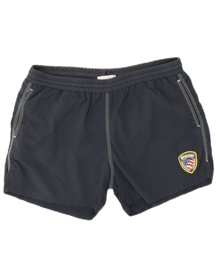 Pantaloncini da bagno da uomo Blauer grandi in nylon blu navy