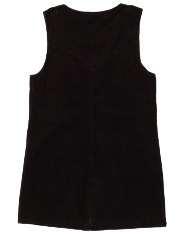 Abito in velluto a coste senza maniche da donna Tommy Hilfiger UK 10 piccolo cotone nero
