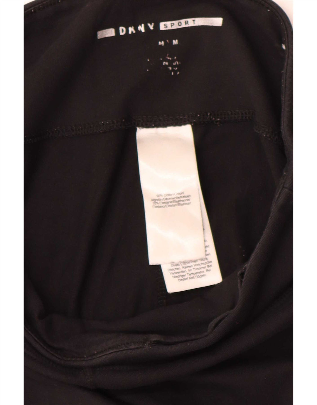 Leggings grafici da donna Dkny UK 14 cotone nero medio