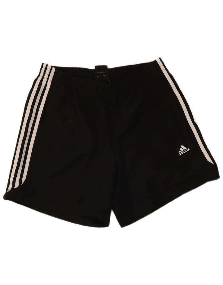 Pantaloncini sportivi ADIDAS Climalite da uomo medio nero in poliestere