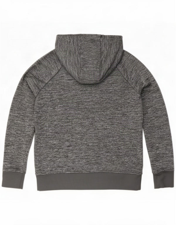 Felpa con cappuccio grafica da uomo Under Armour Cold Gear grigio medio chiazzato