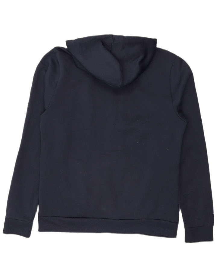 Maglione con cappuccio con zip grafica da uomo Tommy Hilfiger grande poliestere blu navy