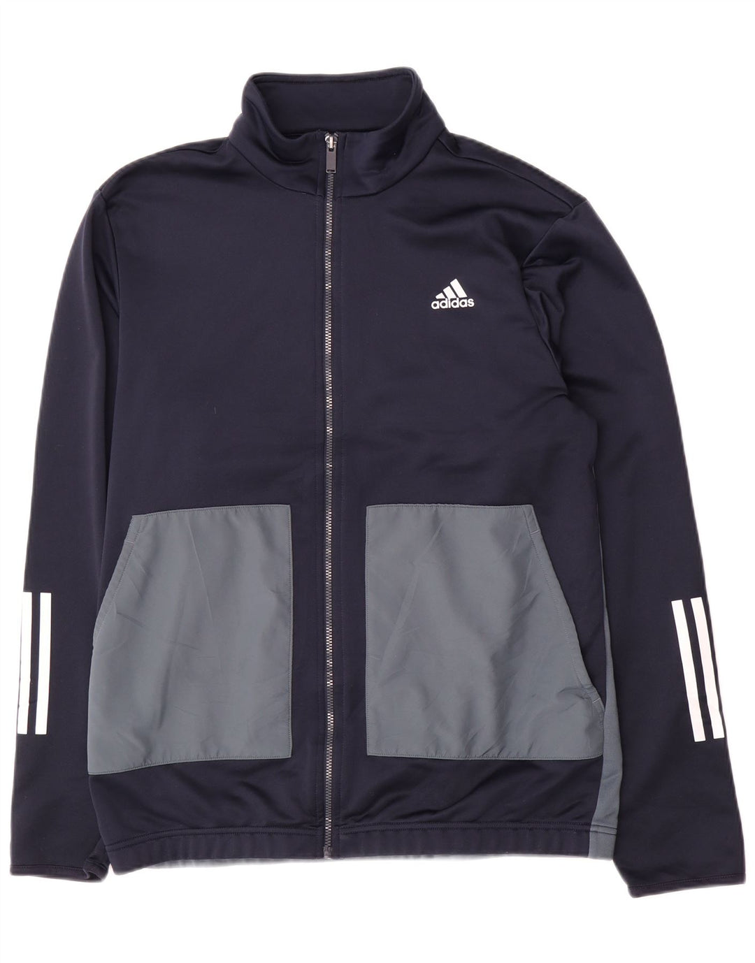 Giacca da uomo Adidas Aeroready Top Jacket Large Blu Navy Colourblock
