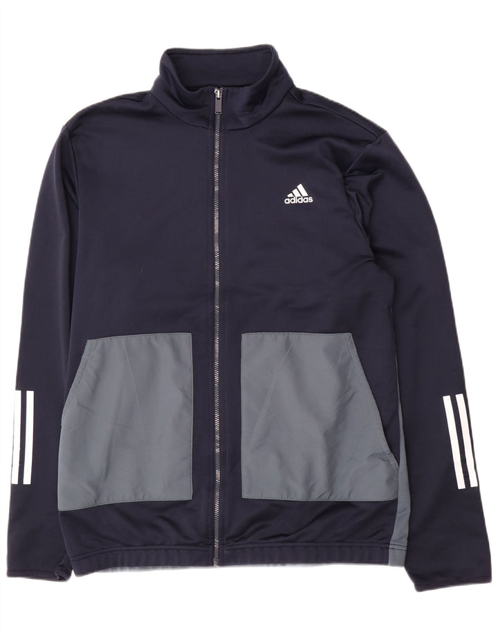 Giacca da uomo Adidas Aeroready Top Jacket Large Blu Navy Colourblock