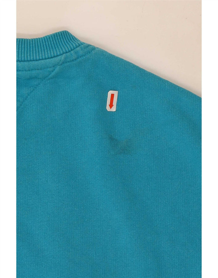 Tommy Hilfiger Felpa grafica da uomo Maglione piccolo cotone blu
